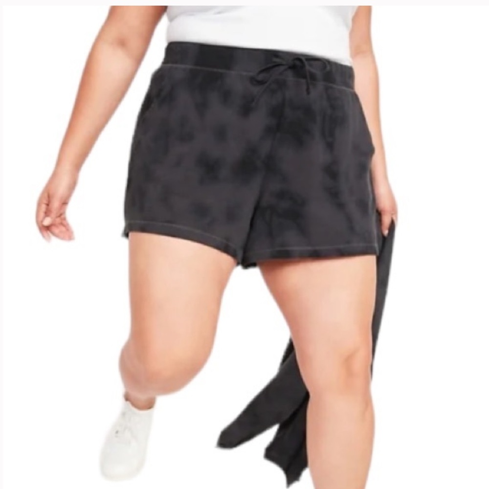 Extra High-Waisted Vintage Tie-Dyed Sweat Shorts